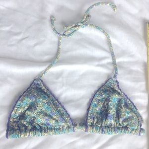 90’s guess multicolored string bikini top